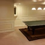 Billiard room interior painting before