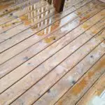 sealed deck repeling water